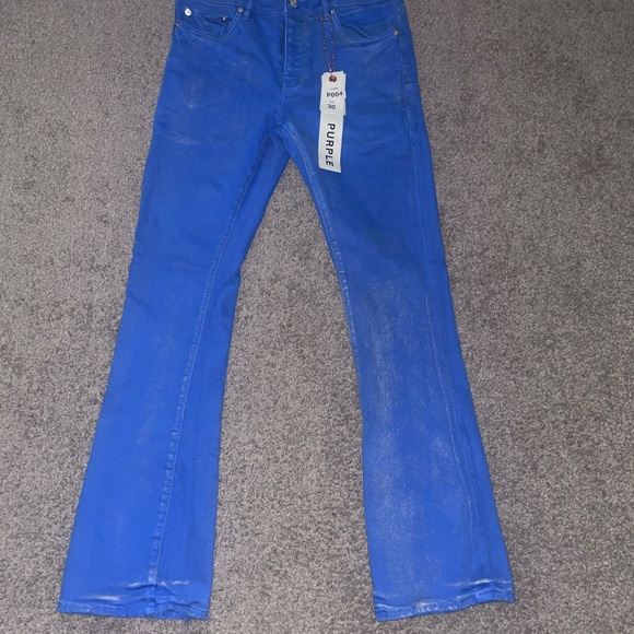 Men's Blue Dress Pants - Picture 1 of 2